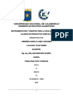 Tarea - Instrumentación y Equipos para La Evaluación de La Calidad