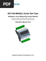 BST106-M60S (L) Guide Rail Type: Weighing / Force Measuring Control Module