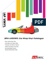 2016 AXEVINYL Car Wrap Vinyl Catalogue