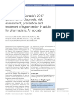 Hypertension Canada's 2017 Guidelines For Diagnosis, Risk Assessment, Prevention and Treatment of Hypertension in Adults For Pharmacists: An Update
