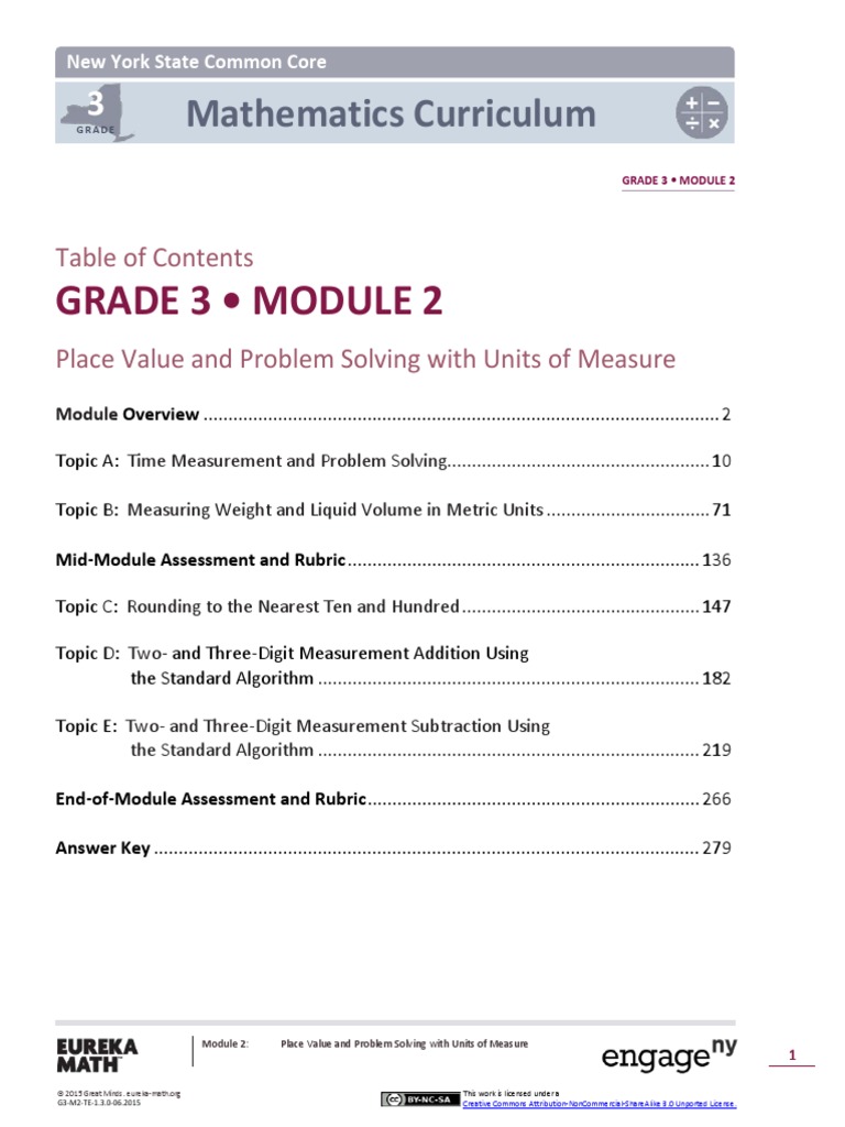 Math Grade 3 Module 2/7 | PDF | Common Core State Standards Initiative ...