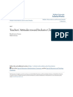 Teachers Attitudes toward Inclusive Classrooms priority