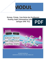 Evaluasi Dan Mengkonfigurasi Routing Static