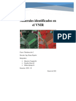 Teledeteccion-Minerales Identificados en El Vnir