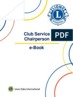 Club Service Chairperson E-Book