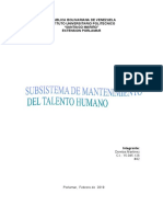 Ensayo Subsistema de Mantenimiento