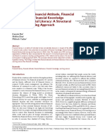 Association of Financial Attitude, Financial Behaviour and Financial Knowledge Towards Financial Literacy: A Structural Equation Modeling Approach