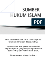 Sumber Hukum Islam)