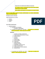 Estructura y Organización de la Administración Pública de Guatemala