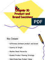 Product and Brand Decisions
