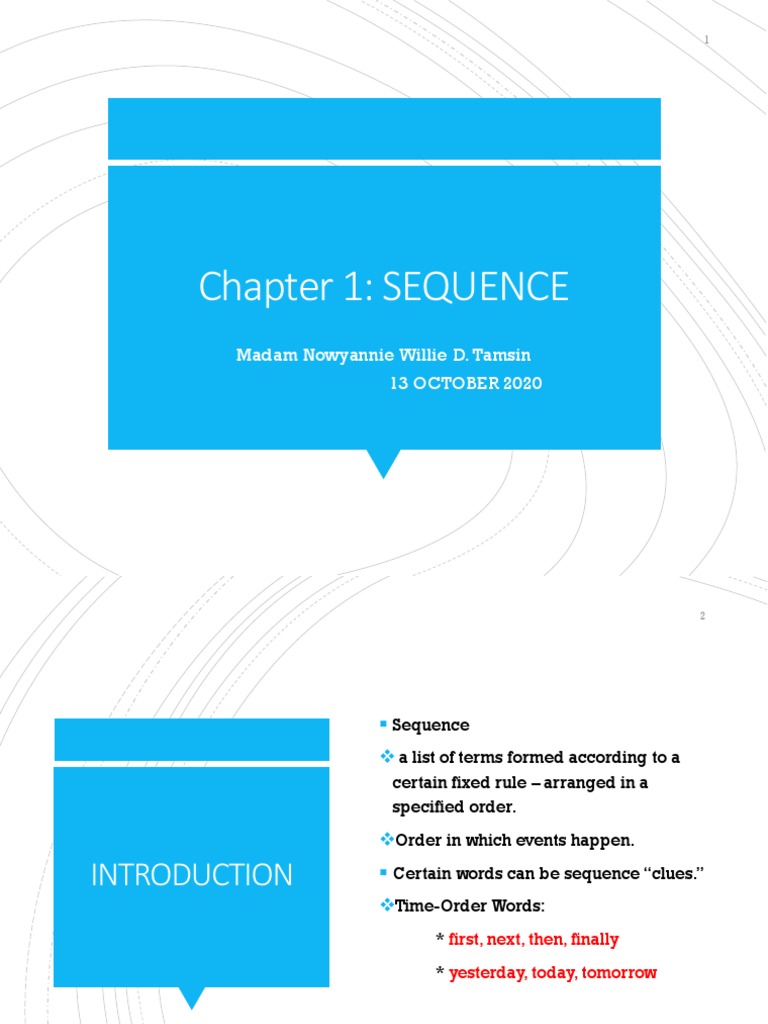 Chapter 1 - SEQUENCE | PDF | Mathematical Objects | Teaching Mathematics