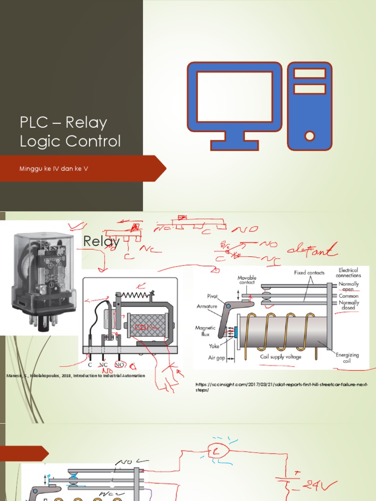 PLC Relay Logic Control Minggu Ke IV Dan Ke V PDF