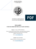 SYLLABUS Derecho Penal II, M. Rettig