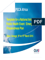 Template of Aviation PHEM Plan and CAPSCA Assistance Visit