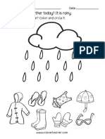 The Weather is Rainy Worksheet