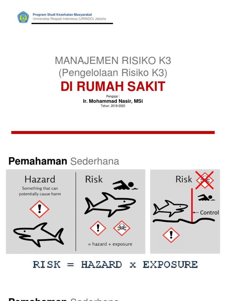 Manajemen Risiko K3 di Rumah Sakit | PDF