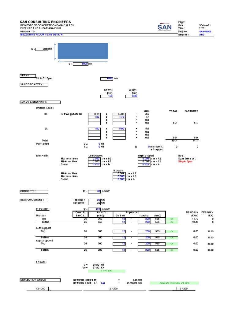 One Way Slab - ACI Code | PDF | Architectural Design | Architecture