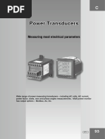 Power Transducers: Measuring Most Electrical Parameters