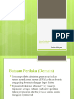 Tes Prestasi dan Tingkatan Kompetensi Berdasarkan Taksonomi