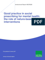 NECR228 Edition 1 - Good Practice in Social Prescribing For Mental Health, The Role of Nature-Based Interventions