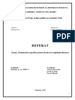 Referat DR Mediului Răspunderea Juridică Pentru Încălcarea Legislației