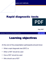 Rapid Diagnostic Tests: Investigation Strategies and Methods