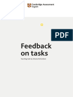 Feedback On Tasks: Teaching Task by Silvana Richardson