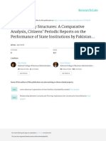 Accountability Structures: A Comparative Analysis, Citizens' Periodic Reports On The Performance of State Institutions by Pakistan..