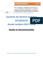 Guide Et Fonctionnalites de SYSGESCO