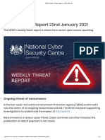 Weekly Threat Report 22nd January 2021