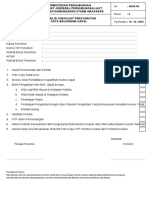 Formulir Checklist Persyaratan Akta Baliknama Kapal
