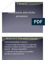 Redactarea Articolului Economic