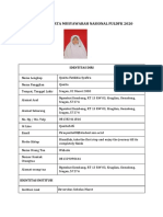 Formulir Peserta Musyawarah Nasional Fuldfk 2020