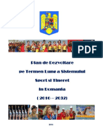 Plan de Dezvoltare A Sportului in Romania