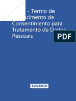 Informe Estrategico - LGPD Termo de Fornecimento de Consentimento para Tratamento de Dados Pessoais