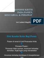 Efek Kondisi Kritis Pada Pasien, Keluarga & Perawat