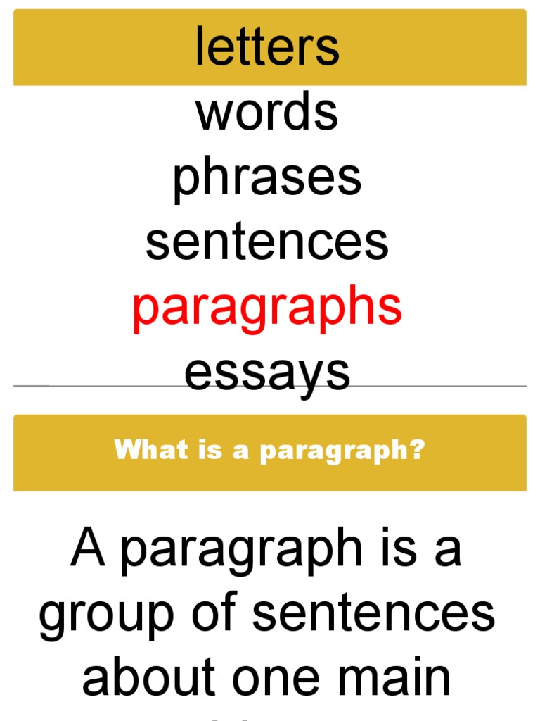 Paragraph and Topic Sentences | PDF | Paragraph | Essays