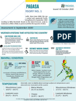Assessment in September 2020: Weather Systems That Affected The Country