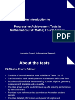 An Introduction To Progressive Achievement Tests in Mathematics (Patmaths) Fourth Edition
