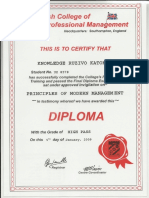 Diploma in Modern MNGT