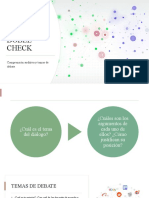 Doble check, comprensión auditiva y temas de debate