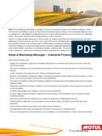201405 Stellenanzeige Sales Marketing Manager – Industrial Products
