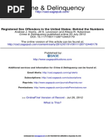 Registered Sex Offenders in The United S