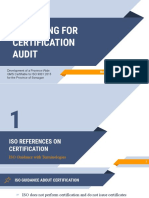Preparing For Certification Audit