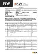 Assignment: Marks Total Marks