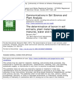 Communications in Soil Science and Plant Analysis