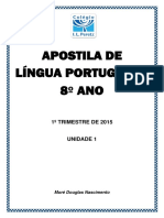APOSTILA DE LÍNGUA PORTUGUESA 8º ANO
