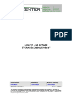 How To Use Aptare Storageconsole/Hbsm