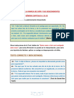 Analisis de La Marca de Cain y Sus Descendientes