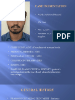Case Presentation: NAME: Mohammed Muzamil
